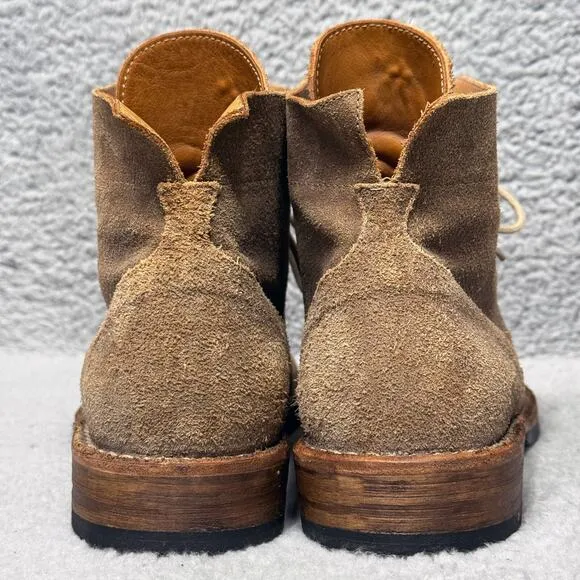 Fiorentini   Baker Mens Size 7.5 Ankle Boots Brown Suede Lace Up Made In Italy
