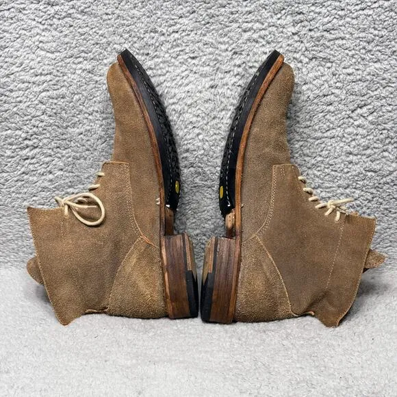 Fiorentini   Baker Mens Size 7.5 Ankle Boots Brown Suede Lace Up Made In Italy