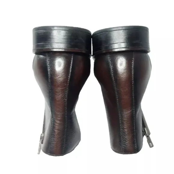 Flag LTD. Men's Monroe Leather Zip Boots Size 10.5 Brown Retail $140.00