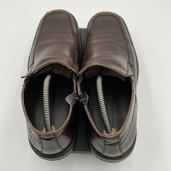 Florsheim Ankle Boots Men's 9.5 D Brown Leather Zip Shoes