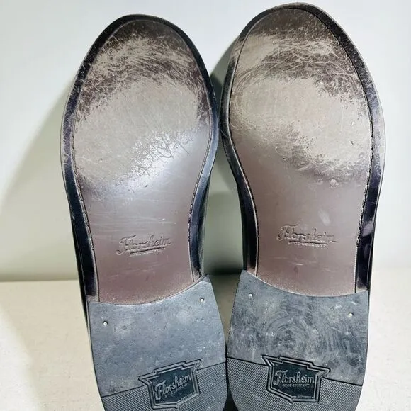 Florsheim Pisa 18469 Men’s 11EEE Black Leather Croc Tassel Loafer Dress Shoes