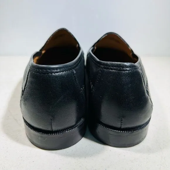 Florsheim Pisa 18469 Men’s 11EEE Black Leather Croc Tassel Loafer Dress Shoes
