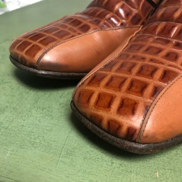 Fluevog Harrison Beat Boots Leather/Croc Loafers