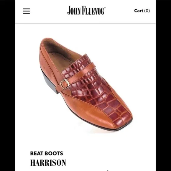 Fluevog Harrison Beat Boots Leather/Croc Loafers