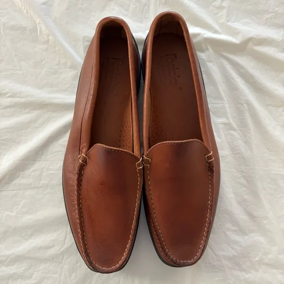 Foot Joy Club Casuals leather loafers tan golf shoes 79054 SZ 10 NWOT No box
