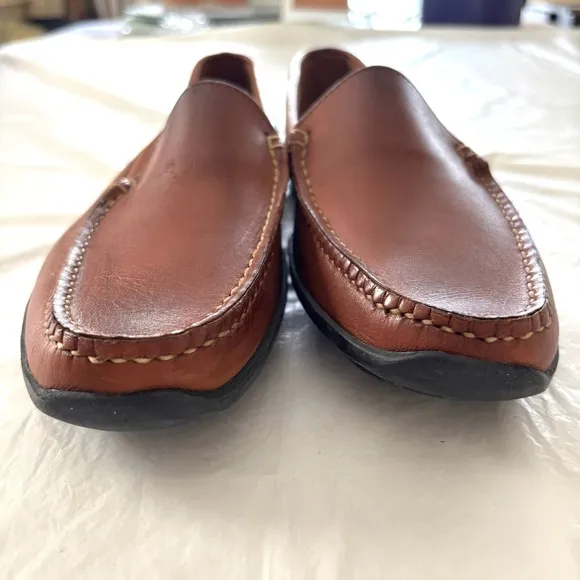 Foot Joy Club Casuals leather loafers tan golf shoes 79054 SZ 10 NWOT No box