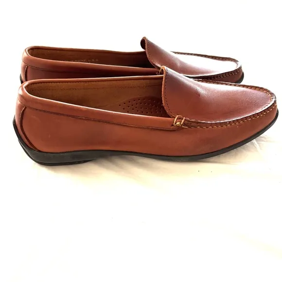 Foot Joy Club Casuals leather loafers tan golf shoes 79054 SZ 10 NWOT No box