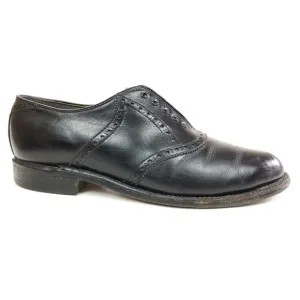 FootJoy Classics 99332A Mens 9 D Black Leather Brogue Saddle Dress Shoes