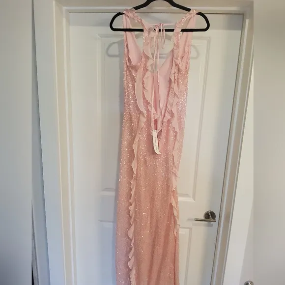 🍋For Love &amp; Lemons Noha Ruffle Maxi Dress