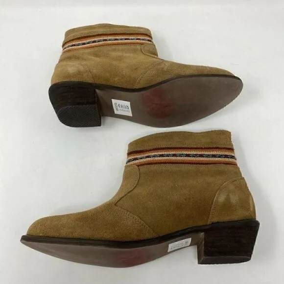 Fortress Of Inca Boots Size 7 Ankle Aztec Print
