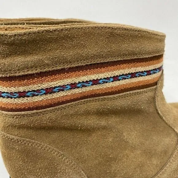 Fortress Of Inca Boots Size 7 Ankle Aztec Print