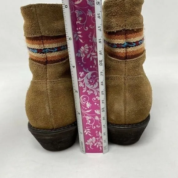 Fortress Of Inca Boots Size 7 Ankle Aztec Print