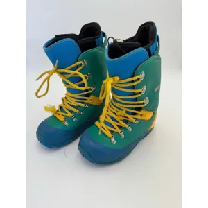 Forum Men's Size M 9 Durable Snowboarding Shepherd Boots Green/Blue/Yellow