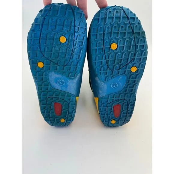 Forum Men's Size M 9 Durable Snowboarding Shepherd Boots Green/Blue/Yellow