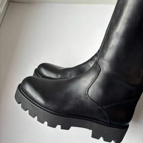 Franco Sarto L-Balinboot Black Knee-High Boots Size 7.5M
