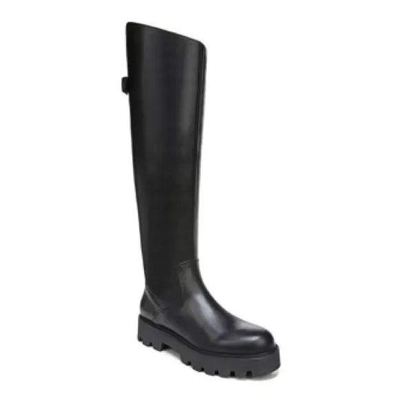 Franco Sarto L-Balinboot Black Knee-High Boots Size 7.5M