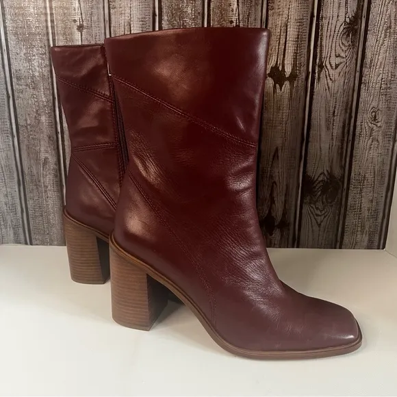 FRANCO SARTO - Stevie Bootie- Women’s Size 11 M- Wine color