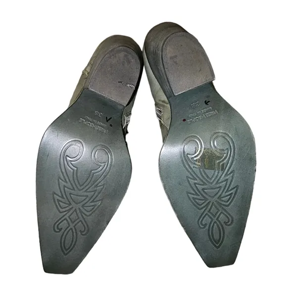 Free People Brayden Western Boots Leather Size 38