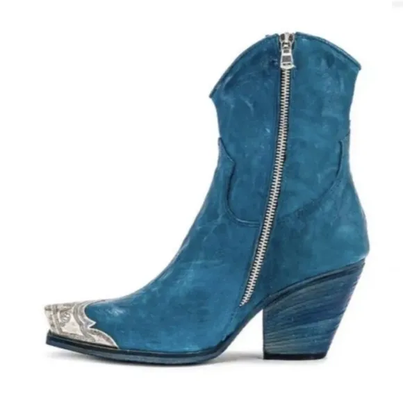 Free People Brayden Western Boots Size 36.5