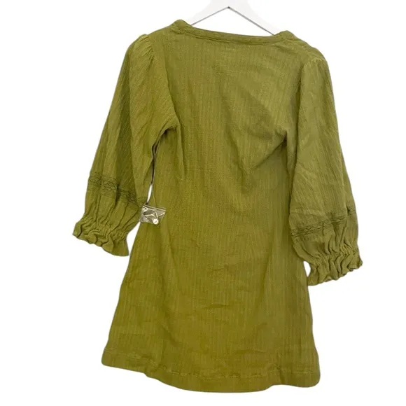 Free People Free-est Jules Mini Dress in Green NWOT
