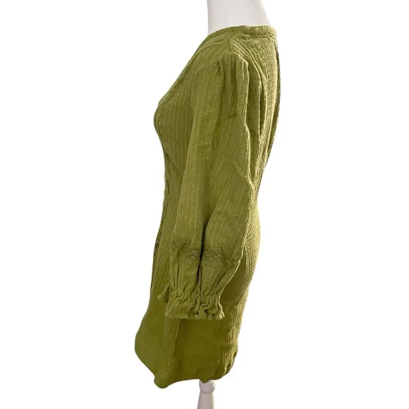 Free People Free-est Jules Mini Dress in Green NWOT
