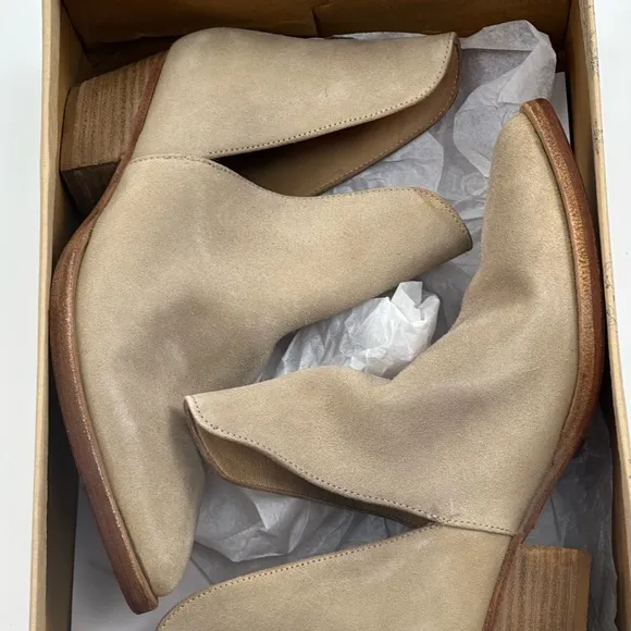 Free People Tan Suede Ankle Boots