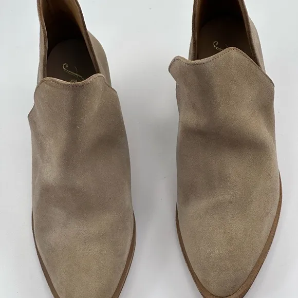 Free People Tan Suede Ankle Boots