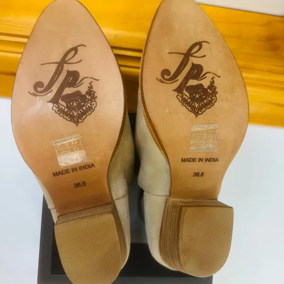 Free People Tan Suede Ankle Boots