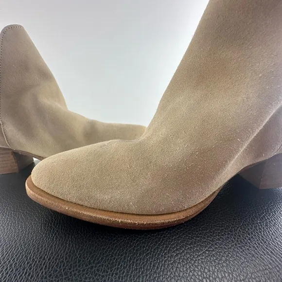 Free People Tan Suede Ankle Boots