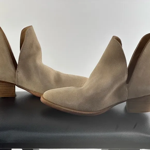 Free People Tan Suede Ankle Boots