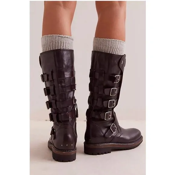 Free People We The Free Jackson Moto Boots 8 NEW