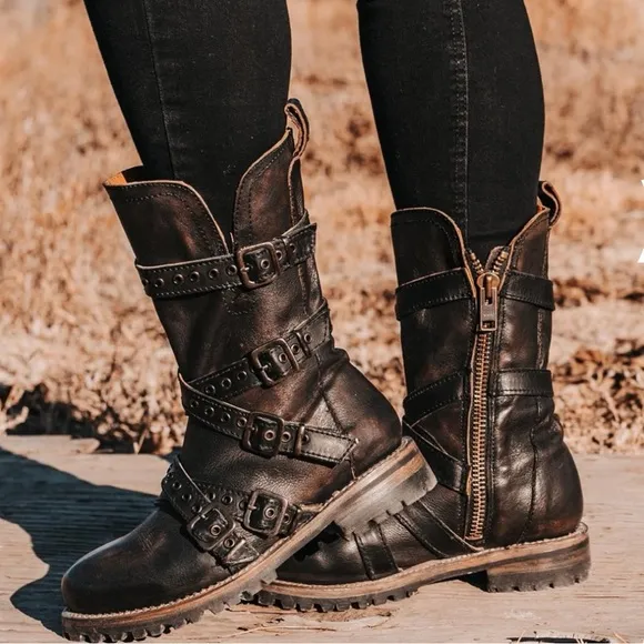 Freebird Black Hallie Boots Size 9