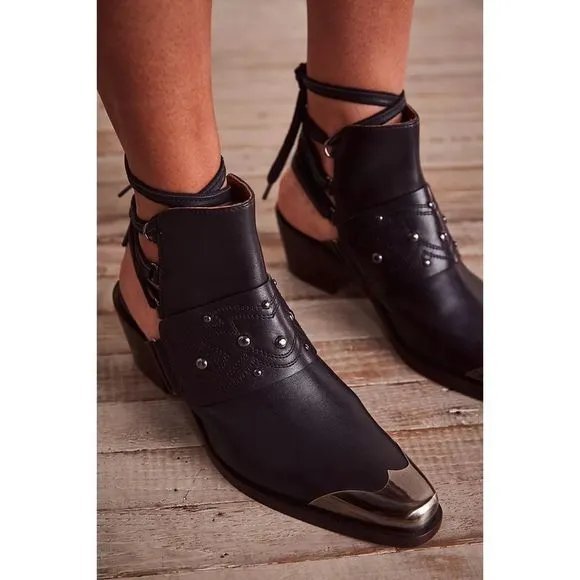Free People Rory Studded Western Shoe Boots