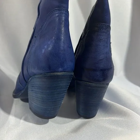 FREE PEOPLE BRAYDEN BOOTS IN BLUE