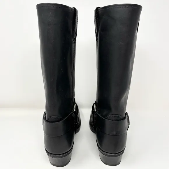 Frye 12R Harness Boots Black Size 7.5 Women’s Motorcycle Boot