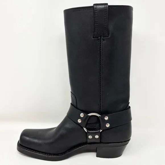 Frye 12R Harness Boots Black Size 7.5 Women’s Motorcycle Boot