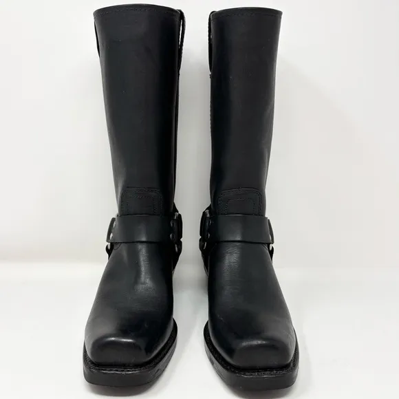 Frye 12R Harness Boots Black Size 7.5 Women’s Motorcycle Boot