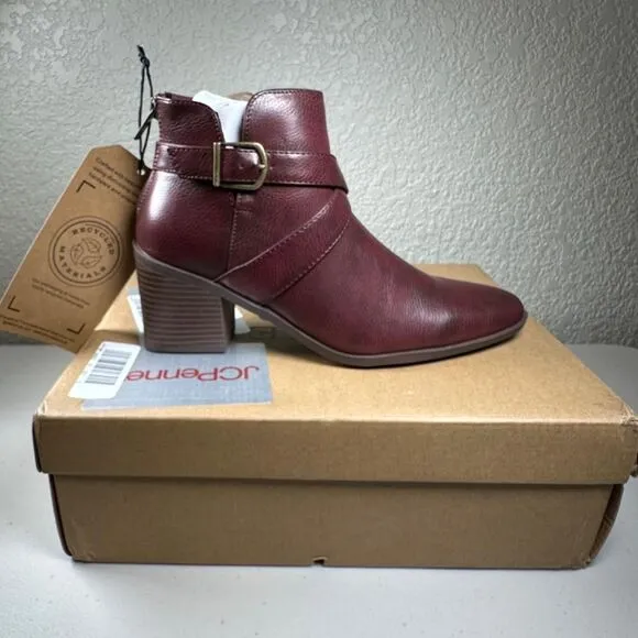 Frye and Co Pembrooke Redwood Womens 6.5 Boots Brown Ankle Booties Shoes NWT NEW