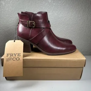 Frye and Co Pembrooke Redwood Womens 6.5 Boots Brown Ankle Booties Shoes NWT NEW
