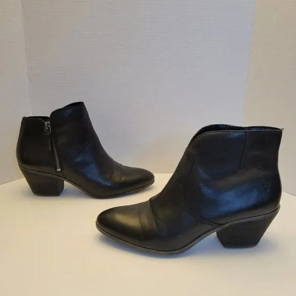 Frye Black Ankle Boots - Size 8.5M