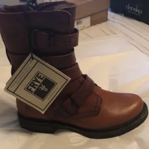 Frye Brown Combat &amp; Moto Boots