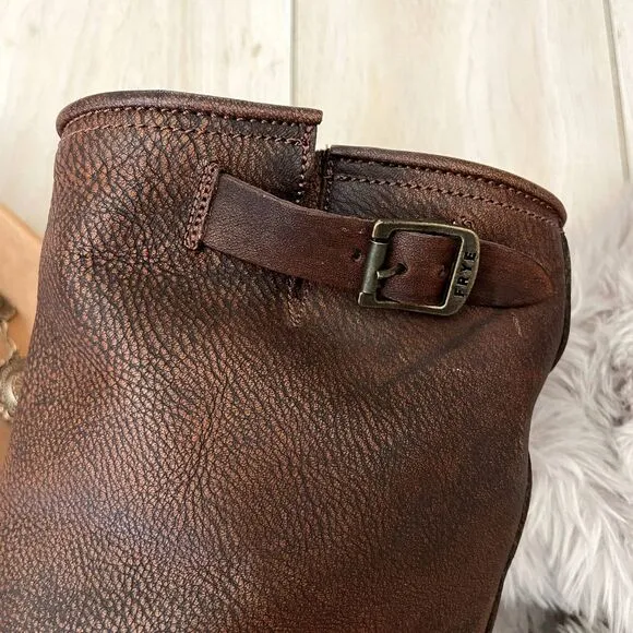 Frye Brown Leather Boots | Women’s Size 8.5 | Classic Riding Style | Gently Used