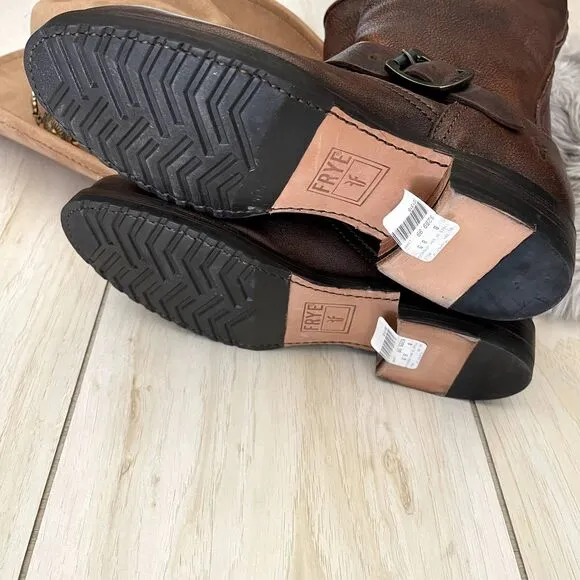 Frye Brown Leather Boots | Women’s Size 8.5 | Classic Riding Style | Gently Used