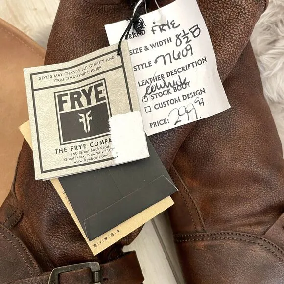 Frye Brown Leather Boots | Women’s Size 8.5 | Classic Riding Style | Gently Used