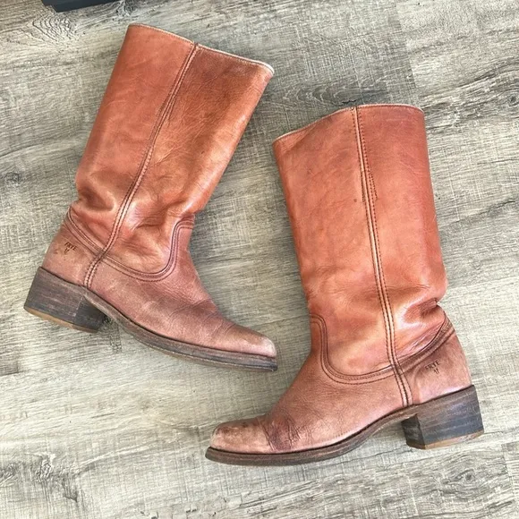 FRYE Campus Vintage 2950 Leather Tall Boots size 11.5