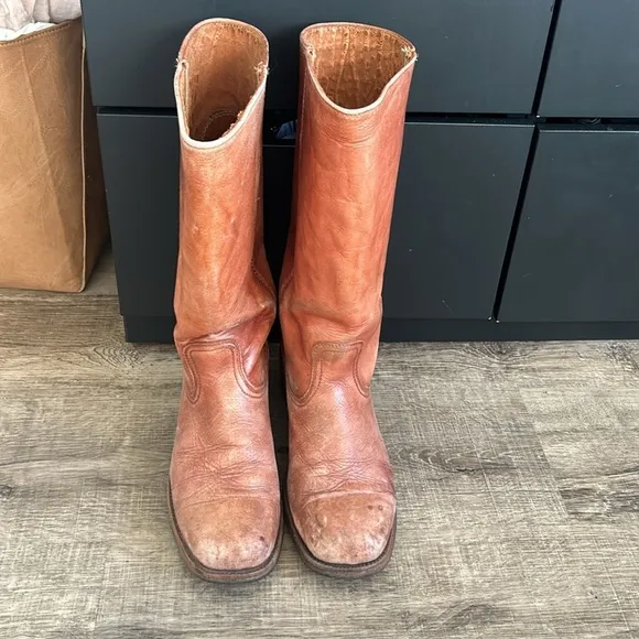 FRYE Campus Vintage 2950 Leather Tall Boots size 11.5