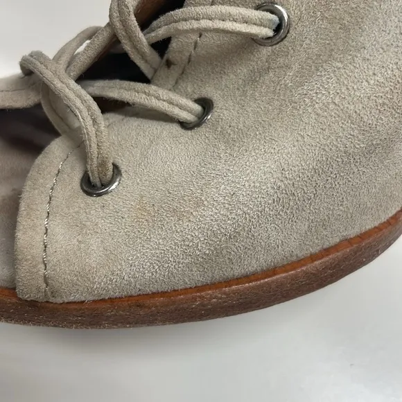 Frye Dani Whipstitch Lace Boots in Fawn Size 7