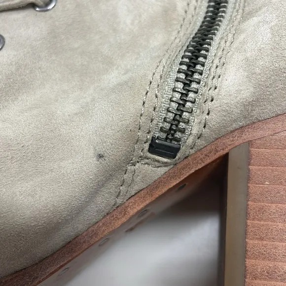 Frye Dani Whipstitch Lace Boots in Fawn Size 7
