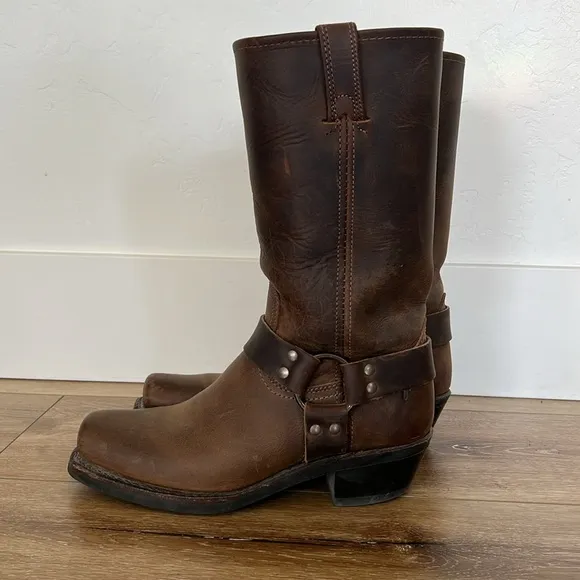 Frye Harness 12R Leather Western Boots