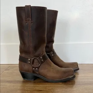 Frye Harness 12R Leather Western Boots